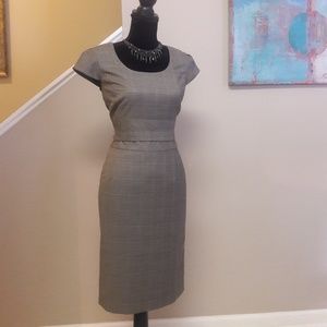 Calvin Klein/ Grey/ Pinstripe/ Sheath Dress